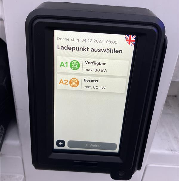 Ladepunkt auswählen