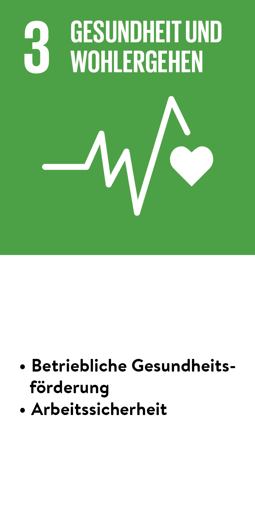 Kern SDG für Gesundheit und Wohlergehen